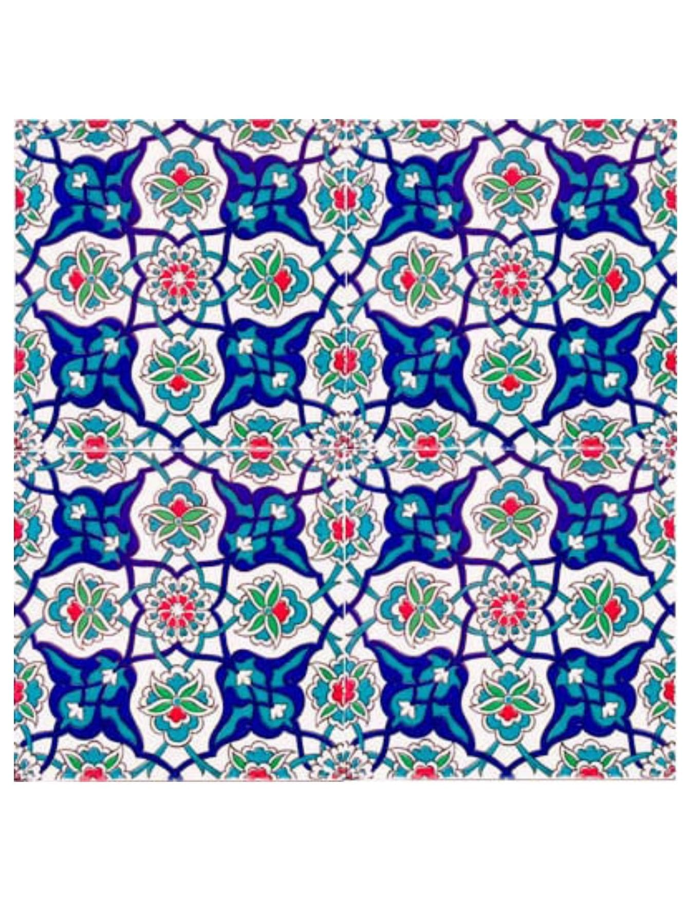 Çini Seramik Karo Modelleri - 34, Kütahya Çini Karo