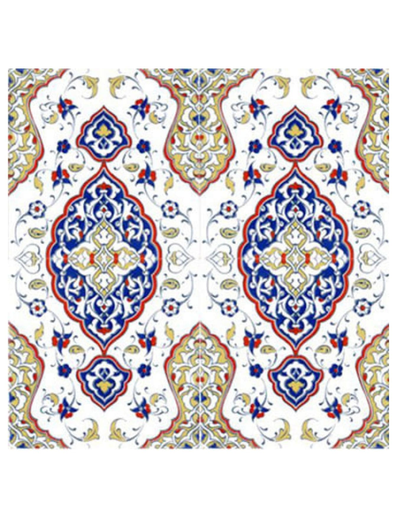 Çini Seramik Karo Modelleri - 56, Süleymaniye Cami Çinileri 20x20