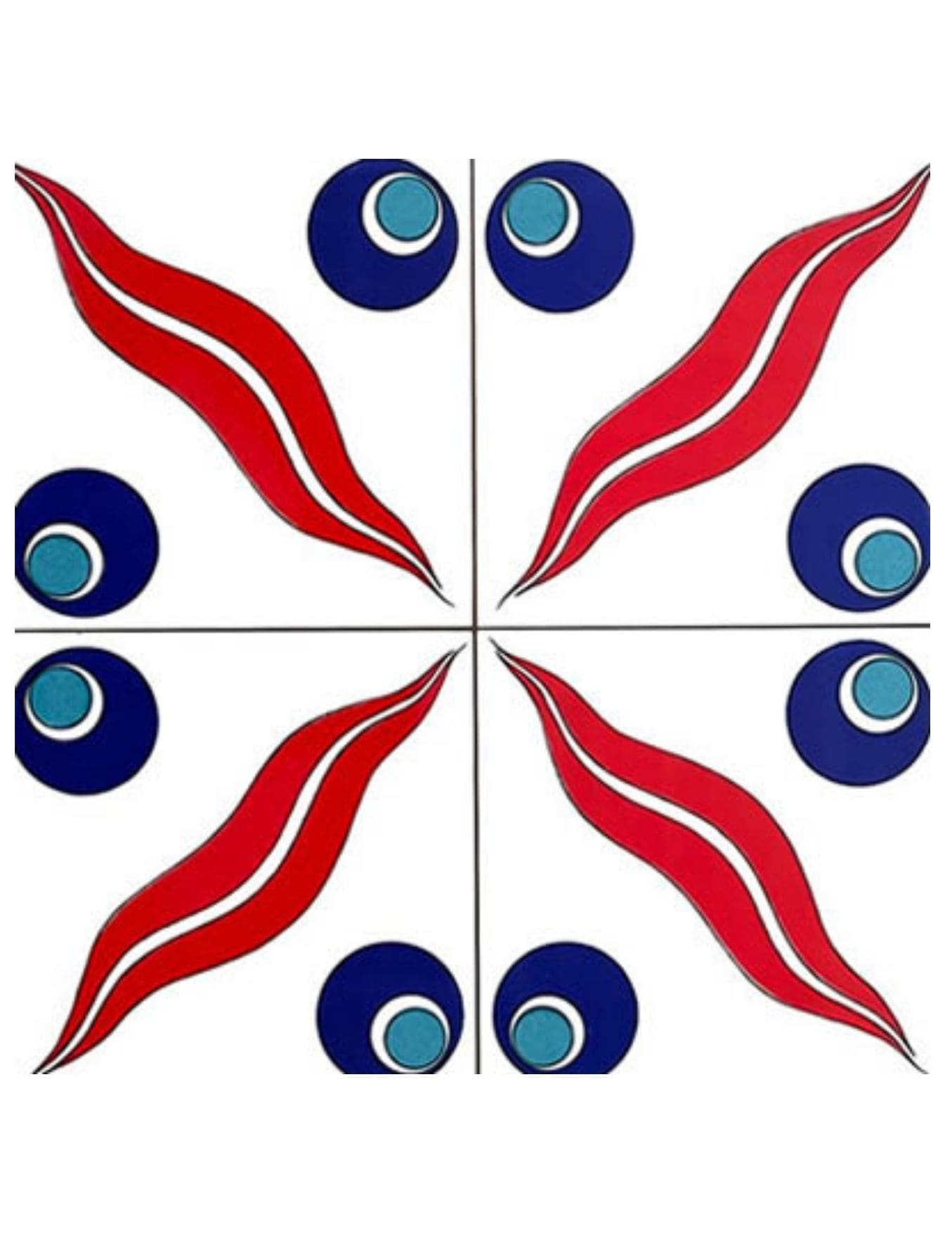 Çini Seramik Karo Modelleri - 58, Sultan Ahmet Cami Çinileri İznik Çini Modeli