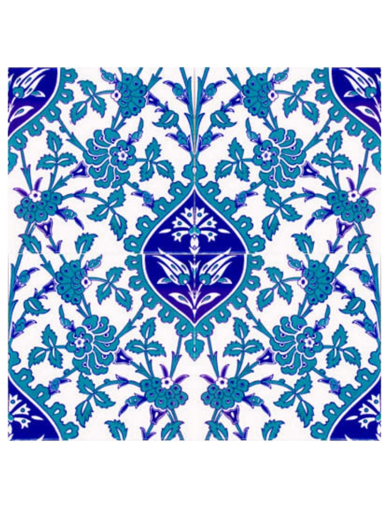 Çini Seramik Karo Modelleri - 61, Beyazıt Cami Çinileri