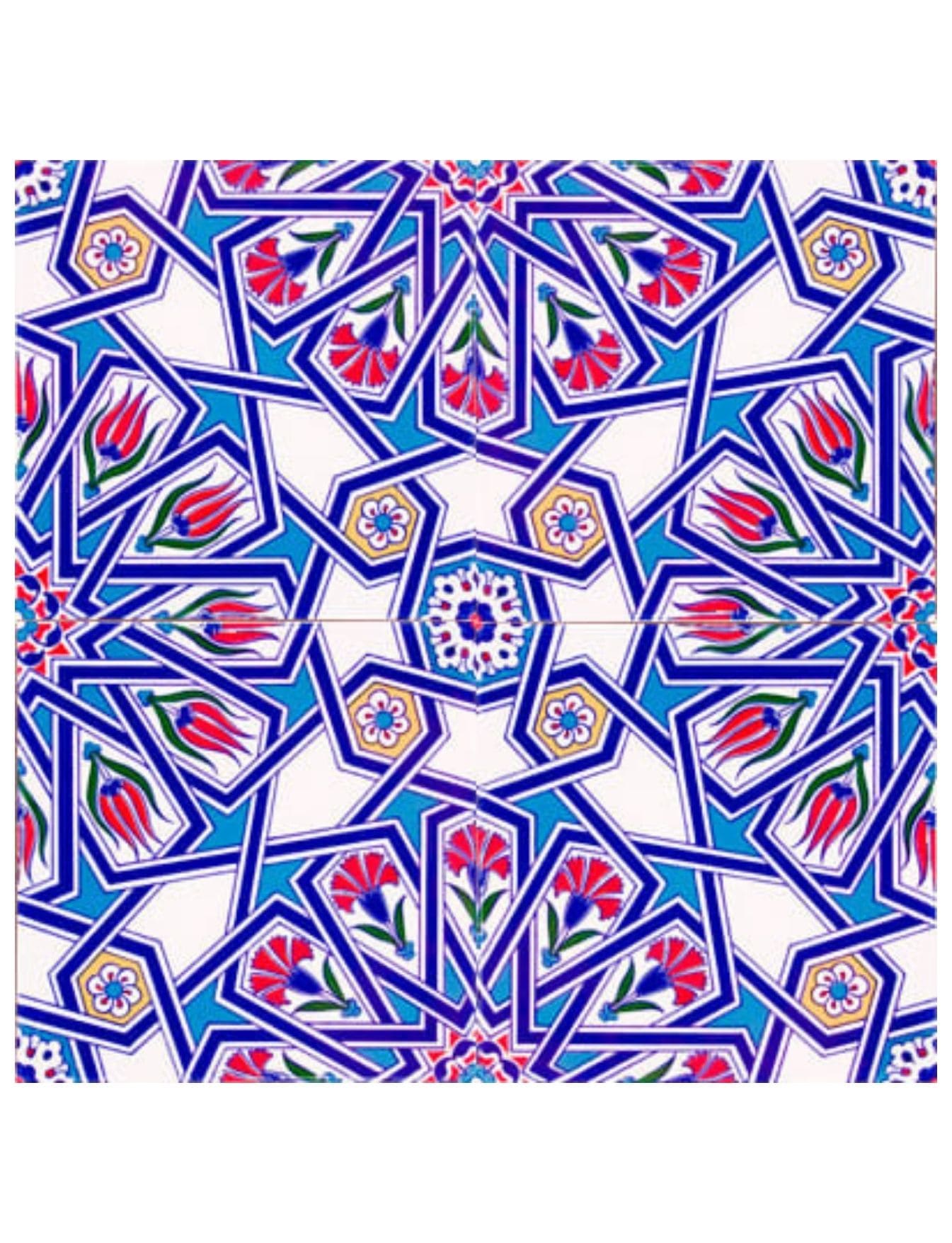 Çini Seramik Karo Modelleri - 62, İznik Çini Sanatı