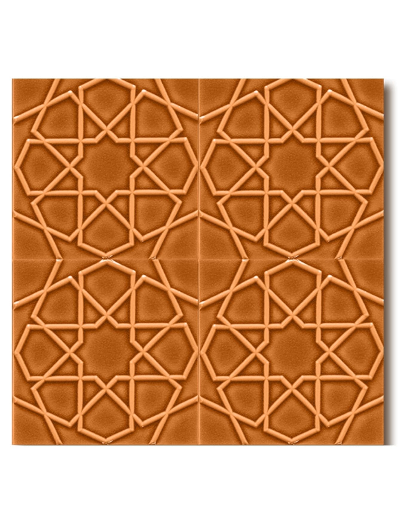 Cami Seramik Modelleri - 08, Cami Karoları 20x20 Selçuklu Çini