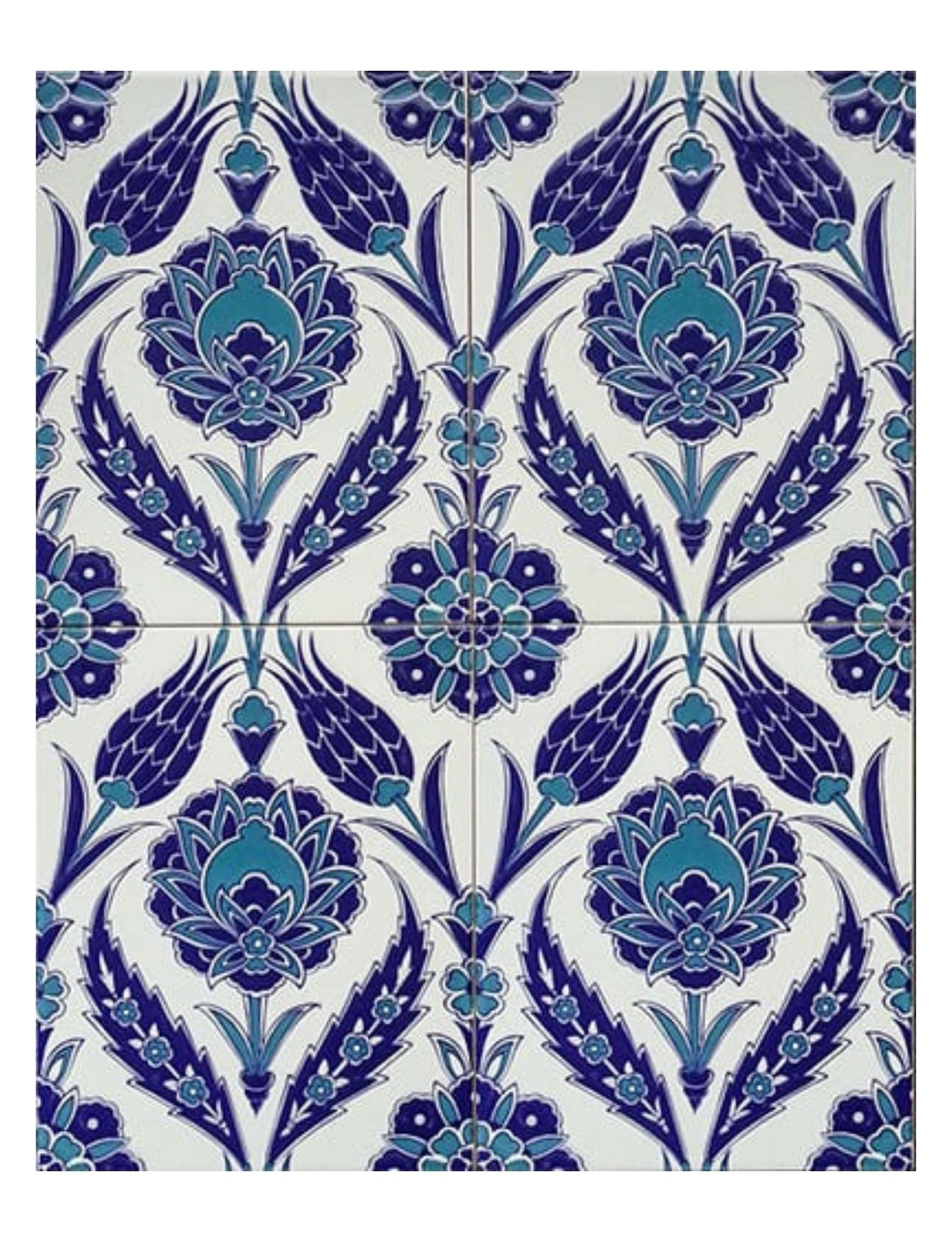 Cami Çinisi Modelleri - 01, Kütahya Çini Dekorasyon 20x25