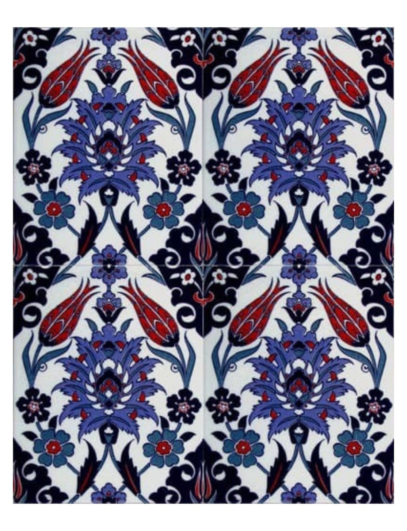 Cami Çinisi Modelleri - 10, İznik Çini 20x25