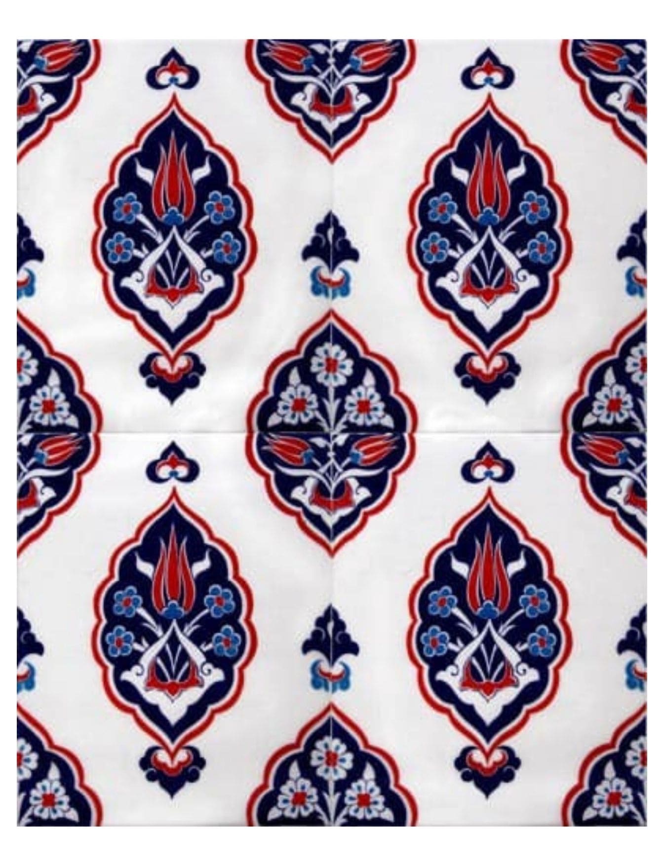 Cami Çinisi Modelleri - 03, Cami Çini İşleri, Cami Dekor Seramik 20x25 