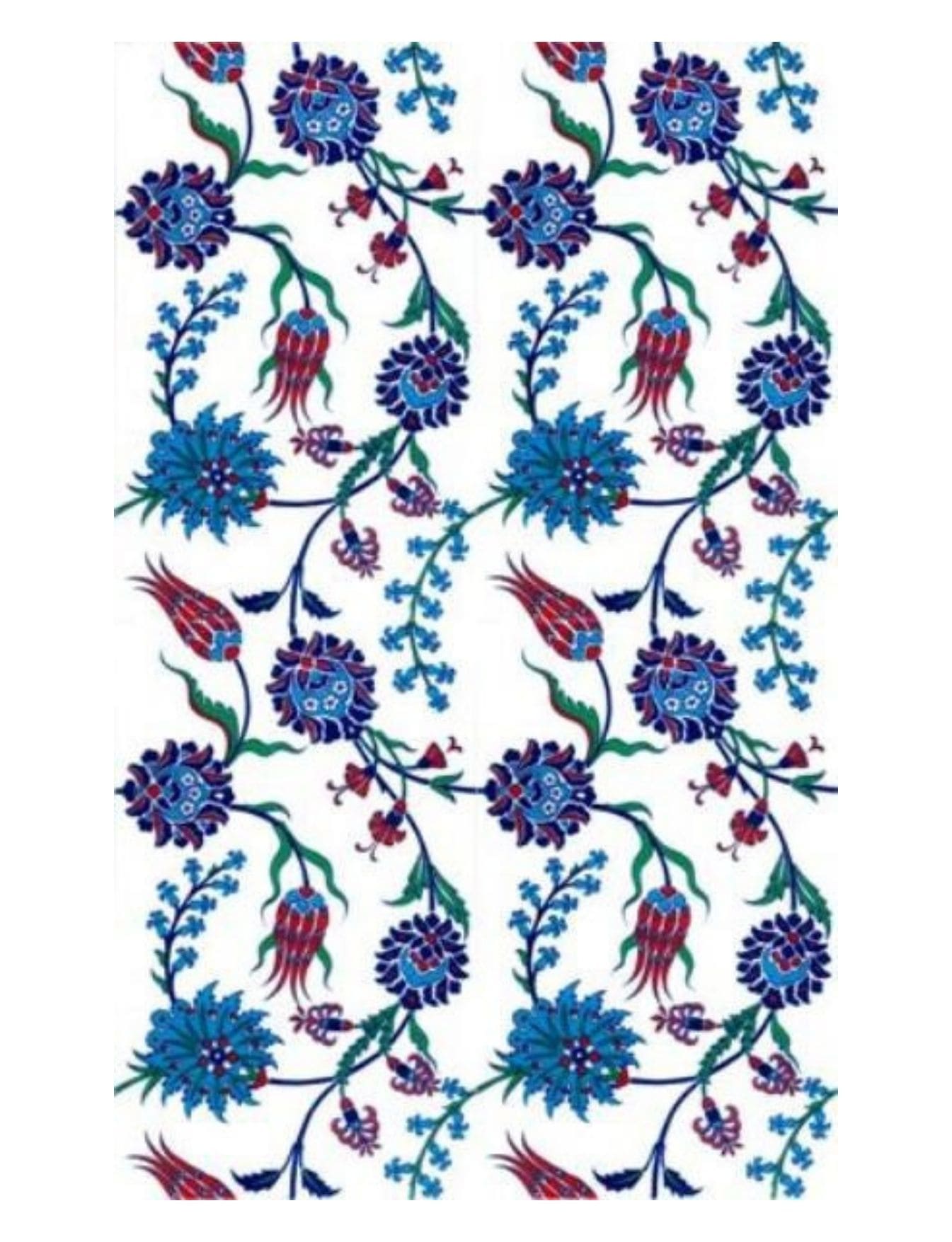 Cami Çini Modelleri - 04, Cami Çinileri, Kütahya Çini