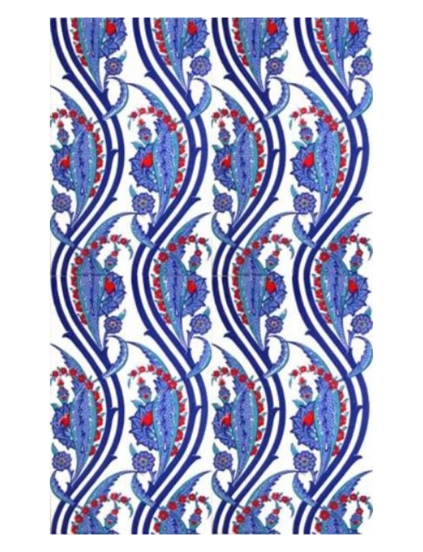 Cami Çini Modelleri - 05, Kütahya Çini Seramik 25x40