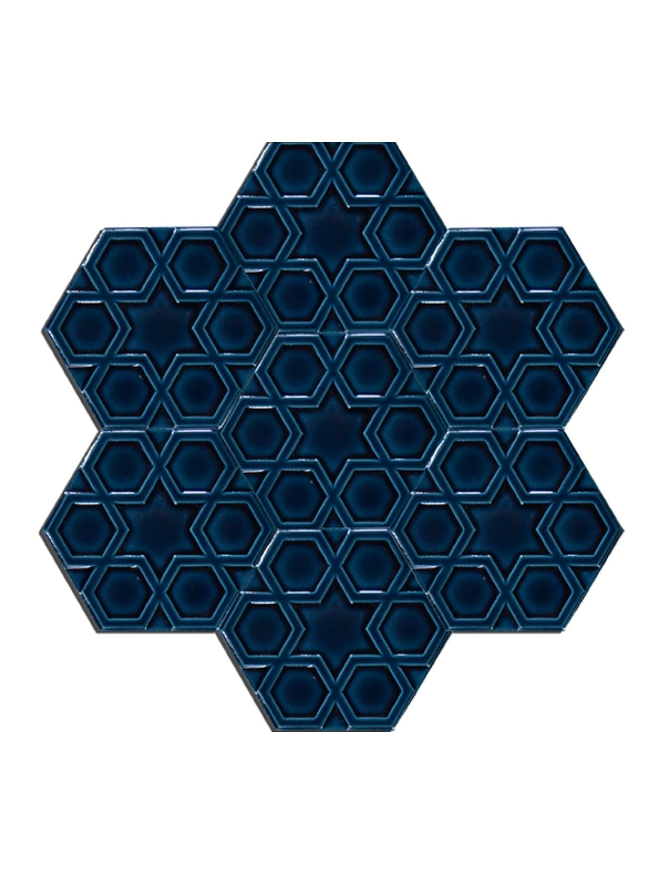 Altıgen Çini Seramik Karo - 18, Kütahya Seramik Altıgen