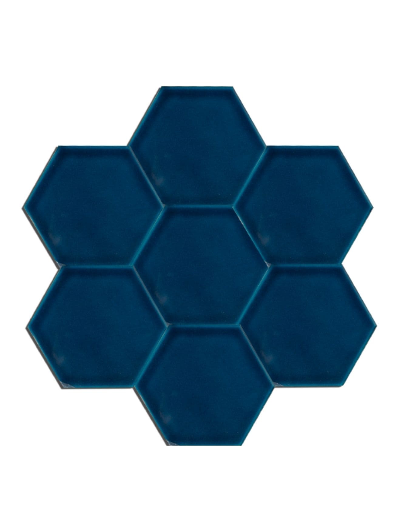 Altıgen Çini Seramik Karo - 02, Altıgen Kobalt Cami Seramik karo