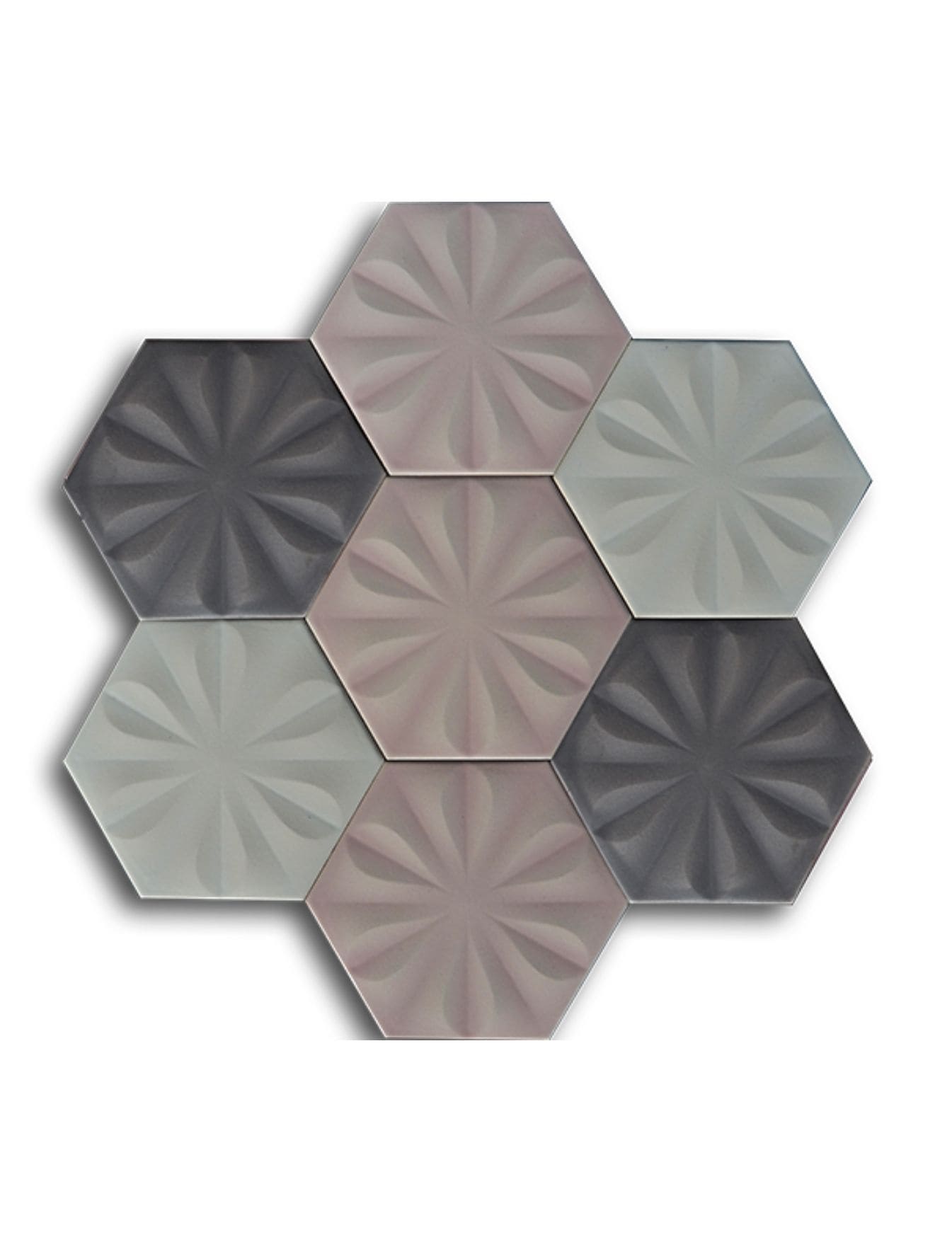 Altıgen Çini Seramik Karo - 28, Cami Dış Cephe Altıgen Çinileri