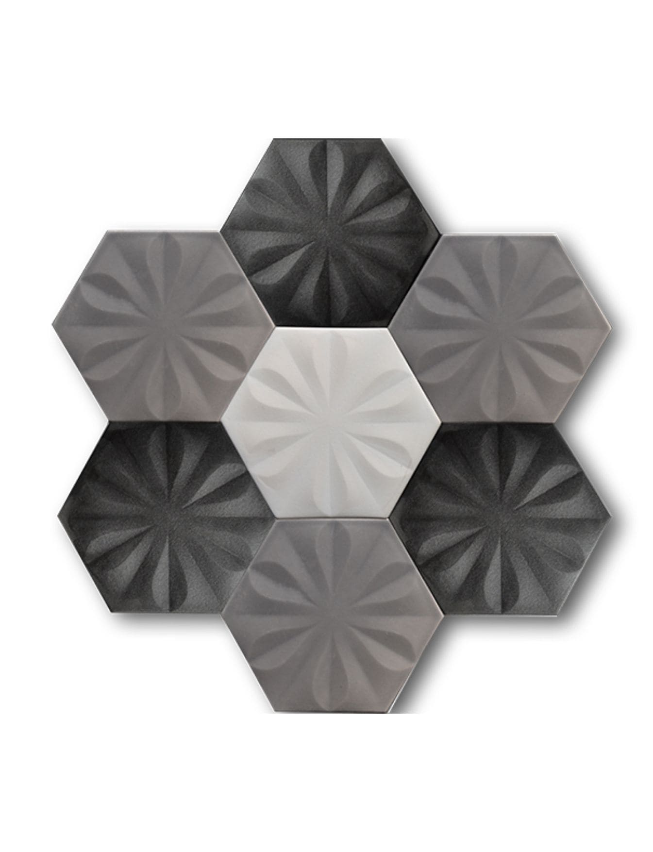 Altıgen Çini Seramik Karo - 29, Cami Duvar Çinileri Altıgen Modeli