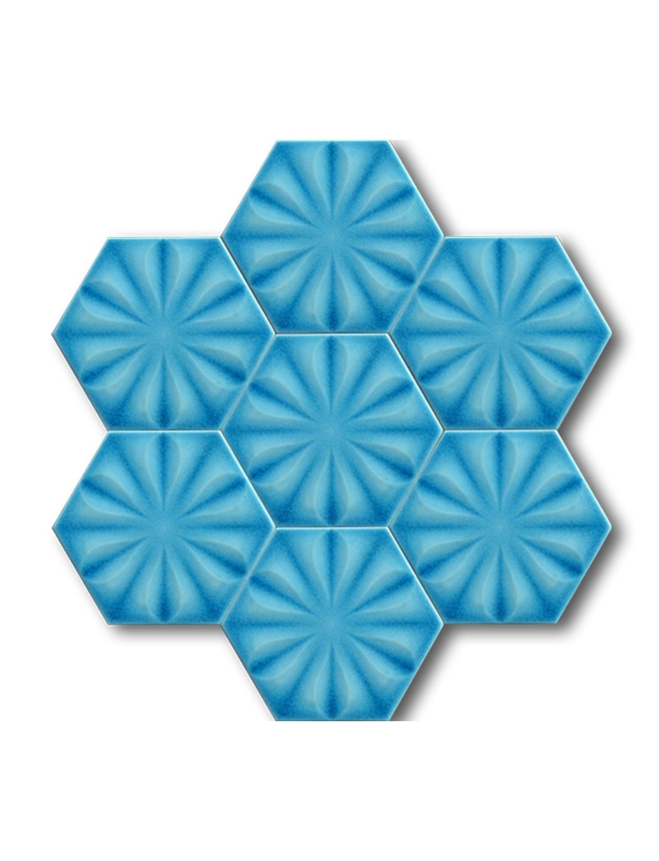 Altıgen Çini Seramik Karo - 31, Cami Çini Ustası Altıgen Fayans