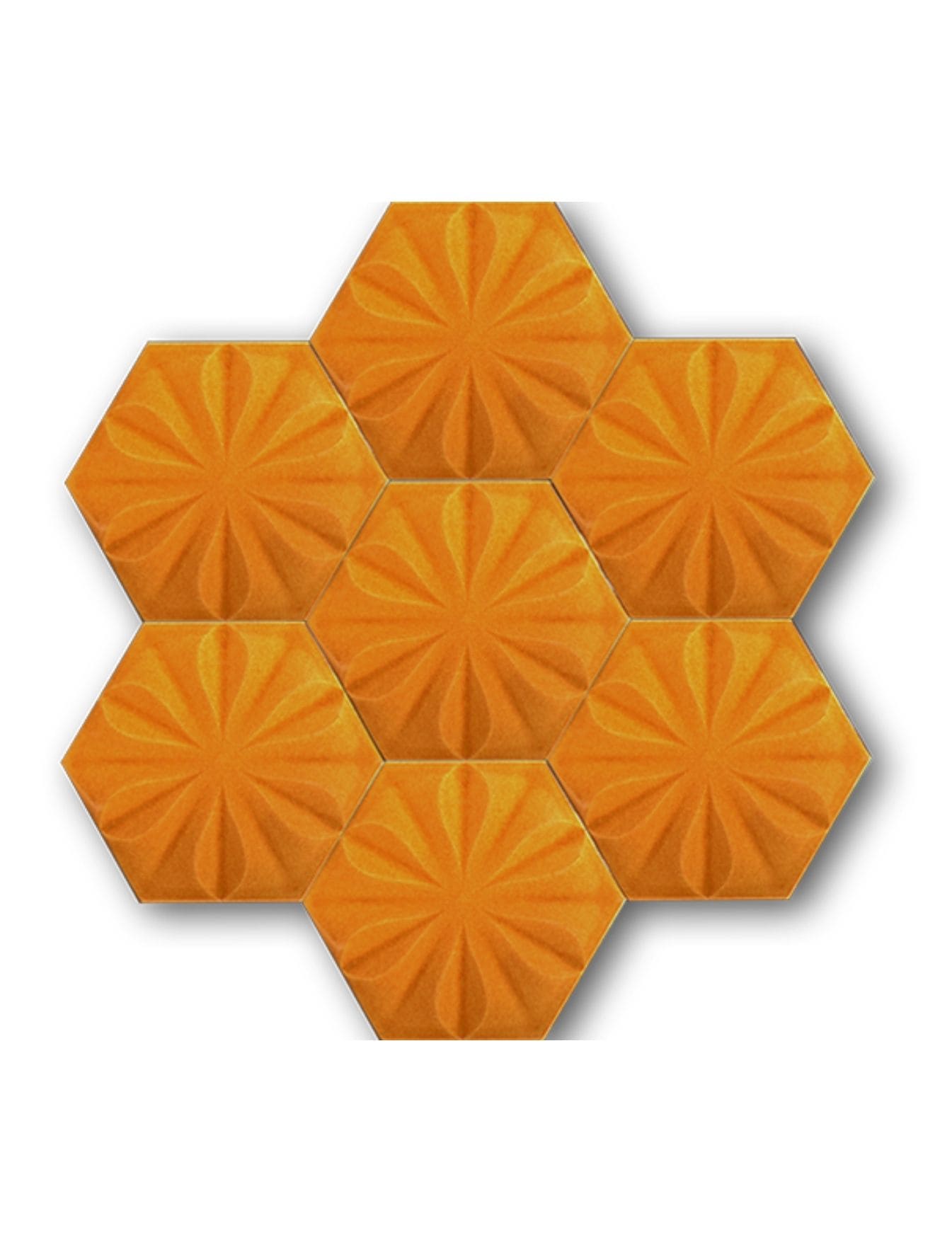 Altıgen Çini Seramik Karo - 33, Cami Dış Cephe Kaplama Altıgen Çinileri