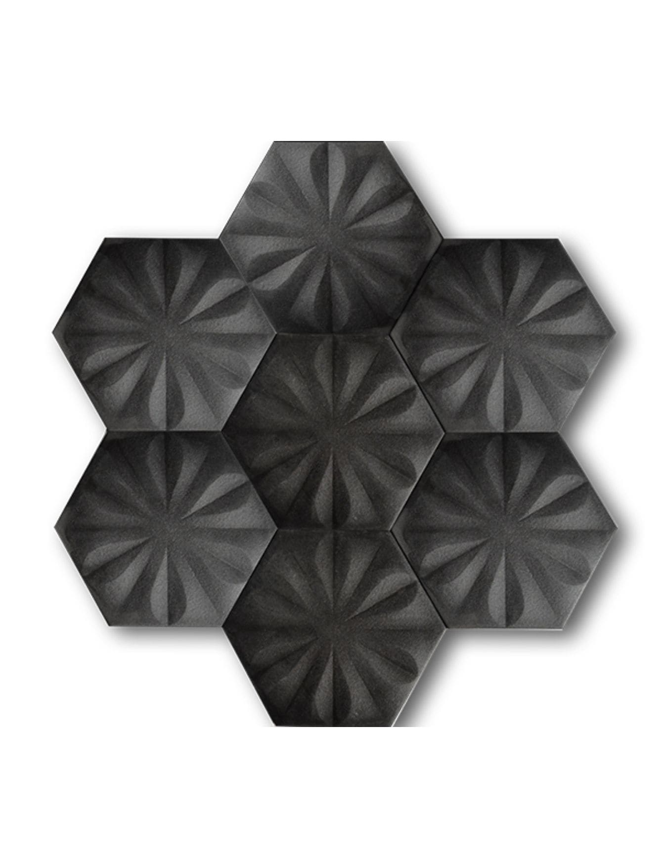 Altıgen Çini Seramik Karo - 34, Cami Fayans Altıgen Modelleri