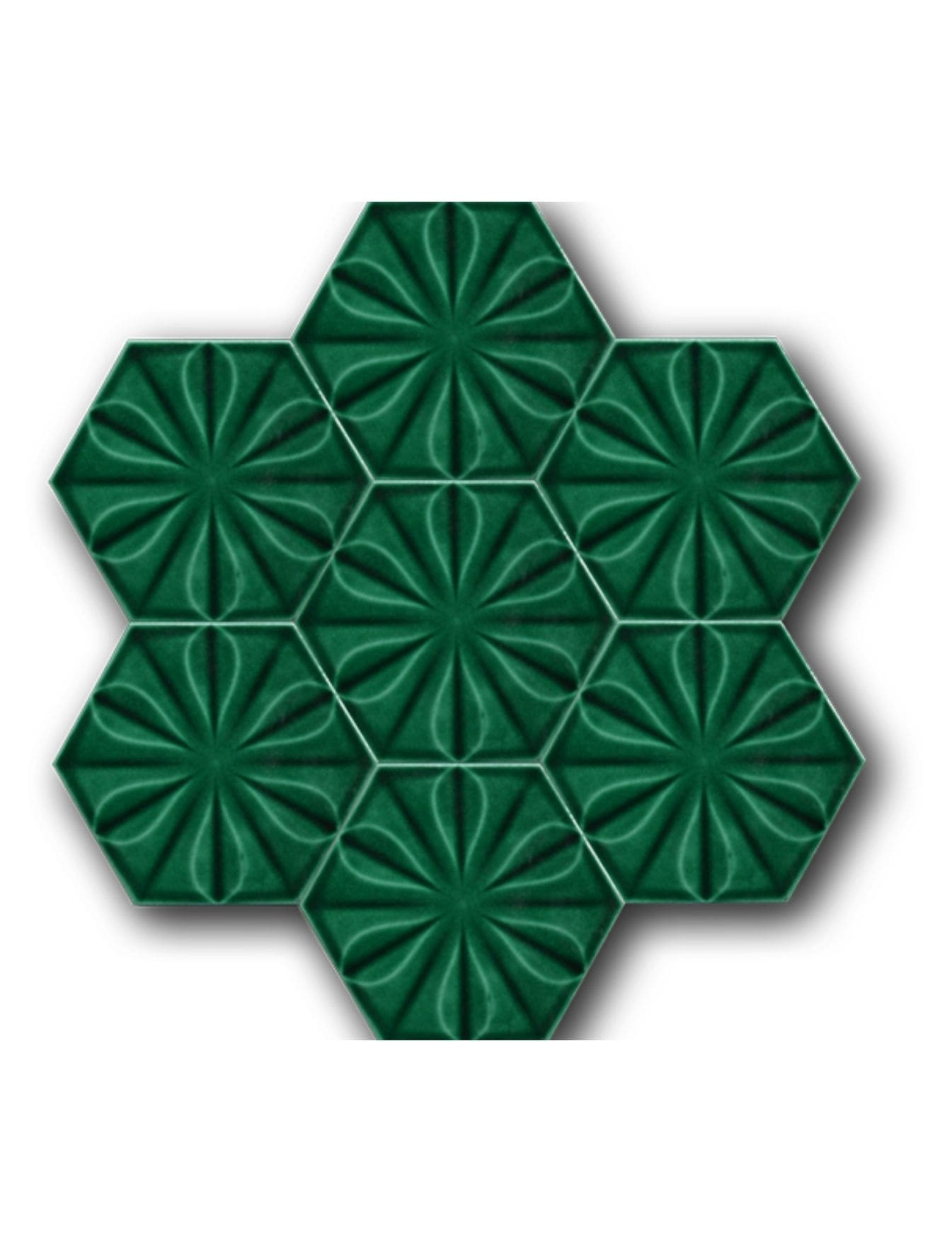 Altıgen Çini Seramik Karo - 35, Cami Süsleme Çini Seramikleri