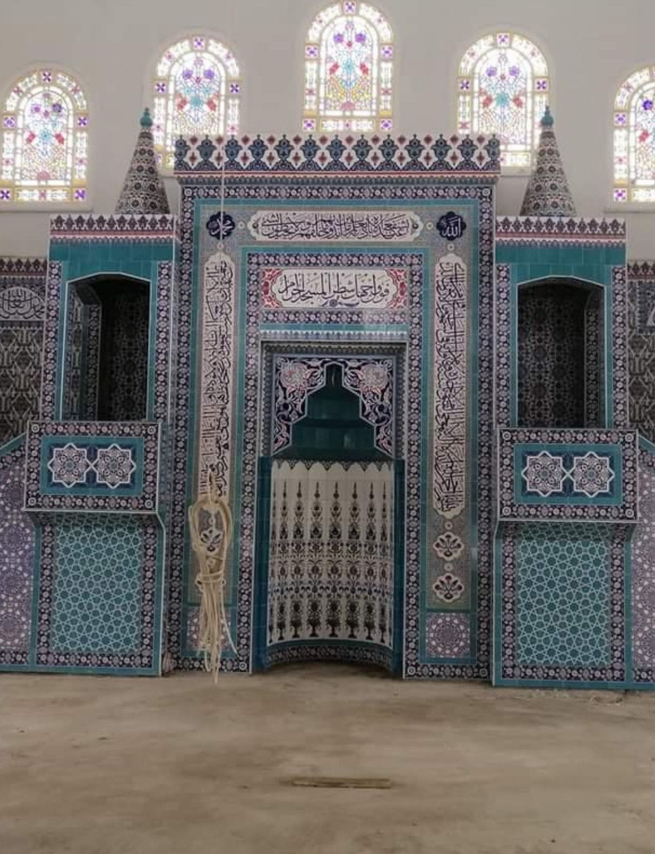 Cami Mihrap Minber Modelleri - 18, Çini Mihrap Minber Kürsü Modelleri