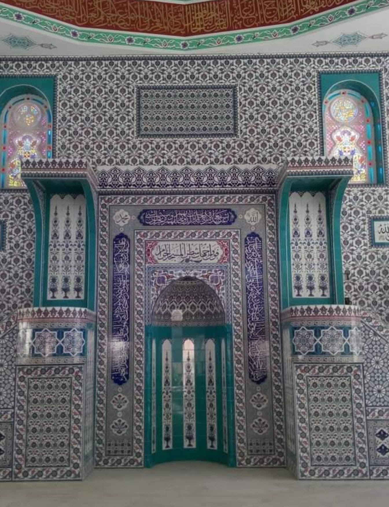 Cami Mihrap Minber Modelleri - 19, Çini Mihrap Minber Kürsü