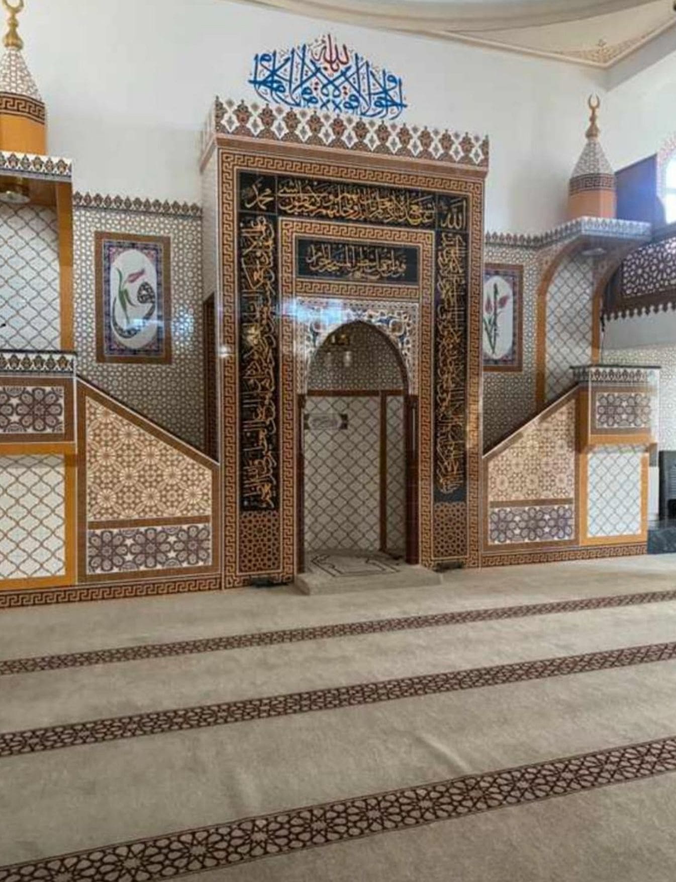 Cami Mihrap Minber Modelleri - 26, Çini Minber Mihrap