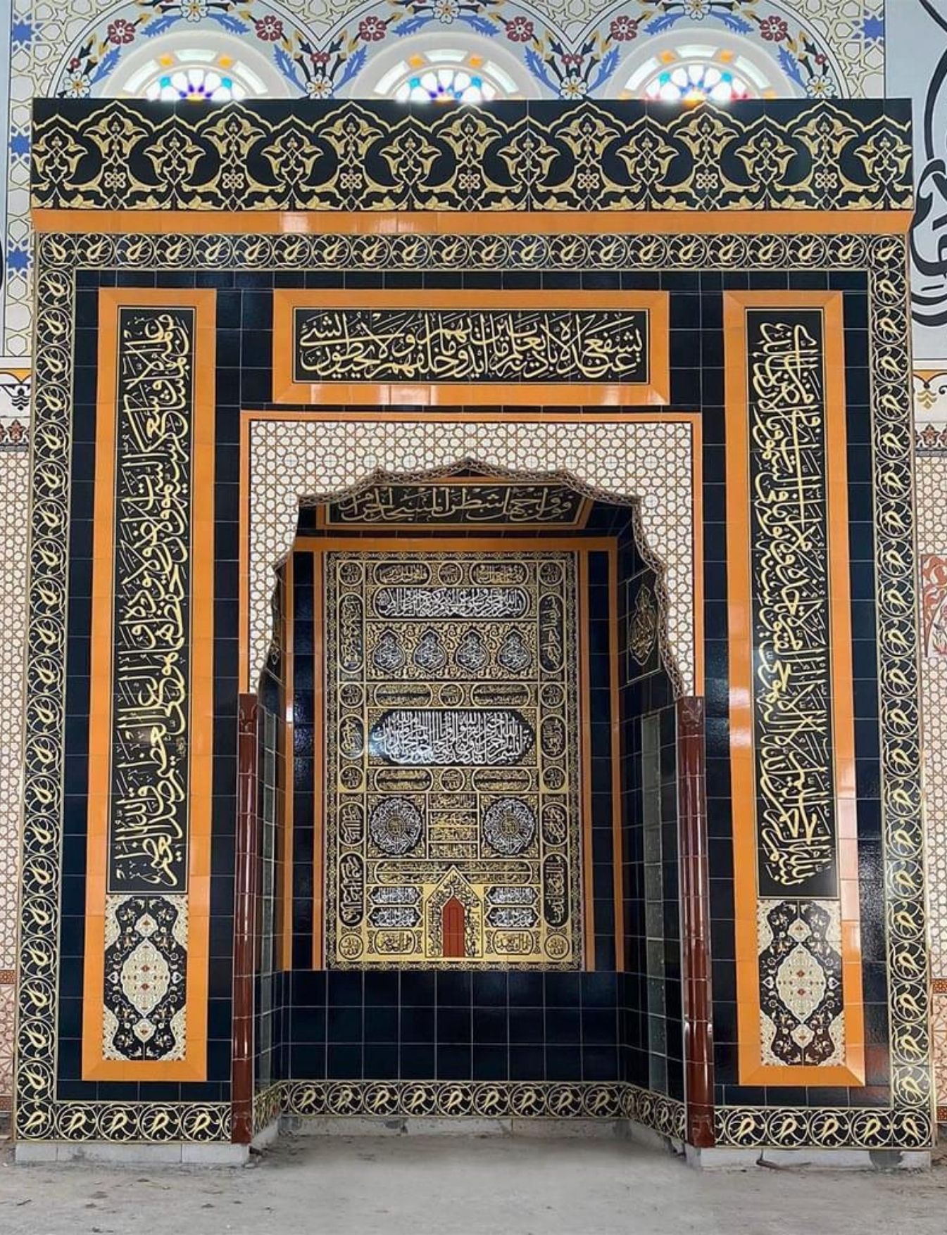 Cami Çini Mihrap - 04, Cami Mihrap Kabe Modeli, Cami Çinileri