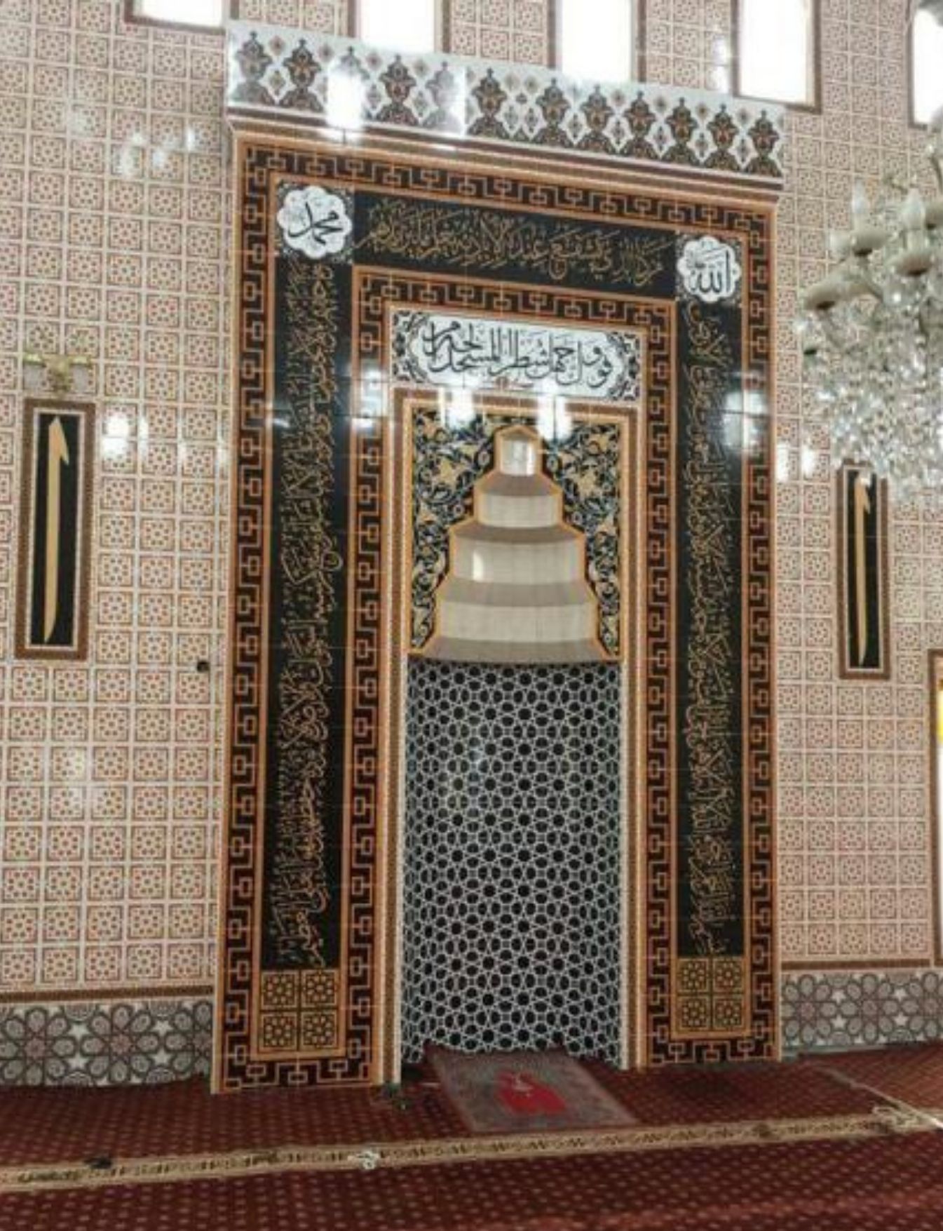 Cami Çini Mihrap - 40, Çini Mihrap Modelleri Selçuklu Model, Cami Çinileri