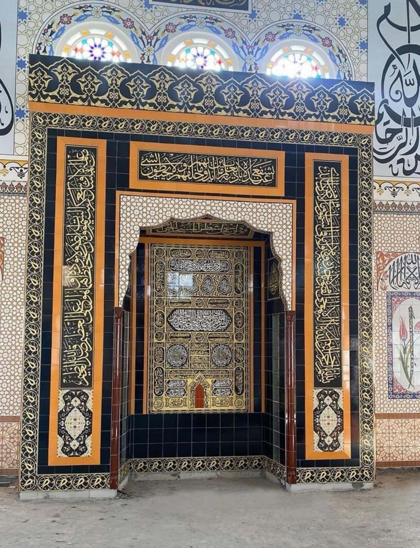 Cami Çini Mihrap - 05, Cami Mihrap Modeli 340x510, Cami Çinileri