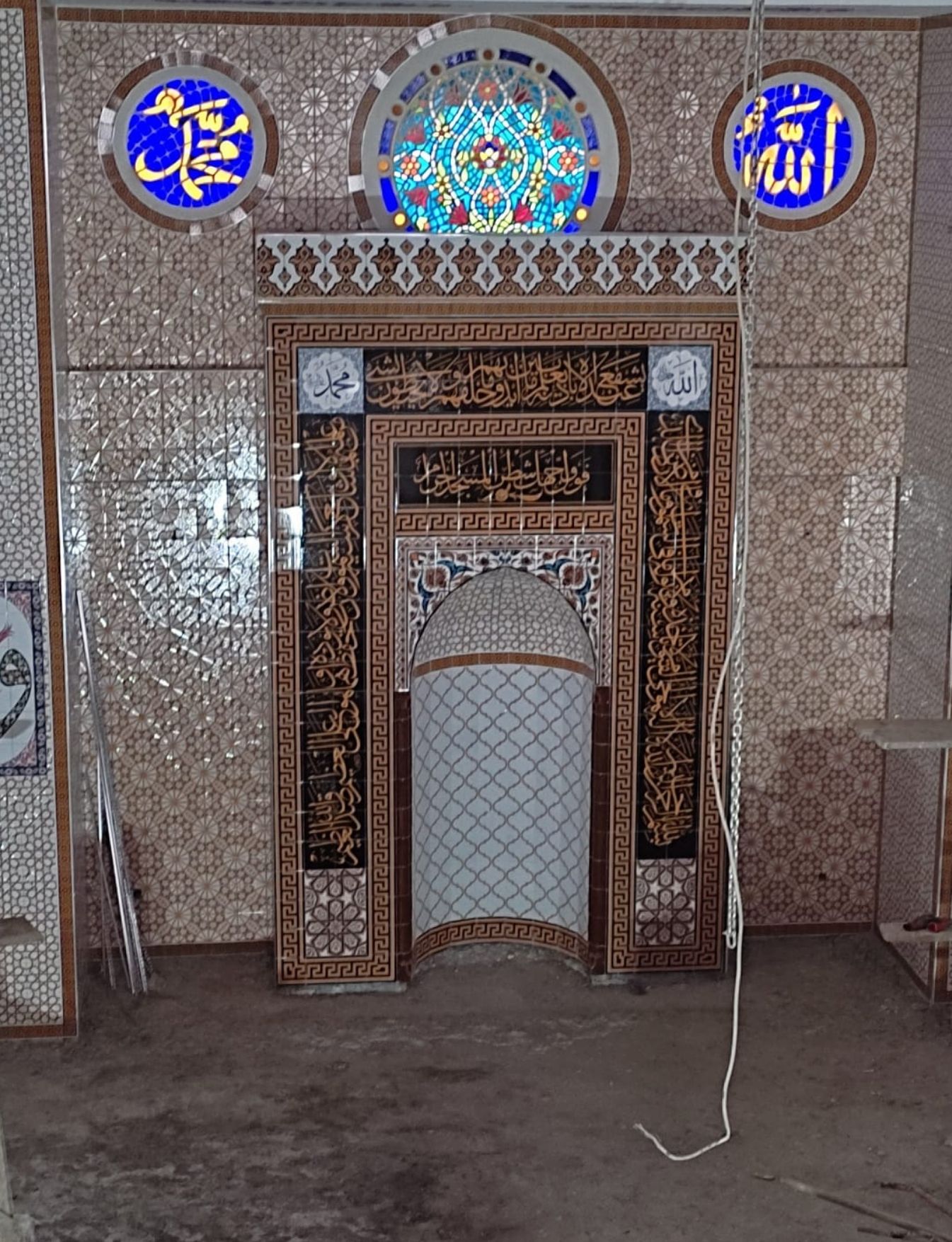 Cami Çini Mihrap - 62, Selçuklu Çini Mihrap Modeli, Cami Çinileri