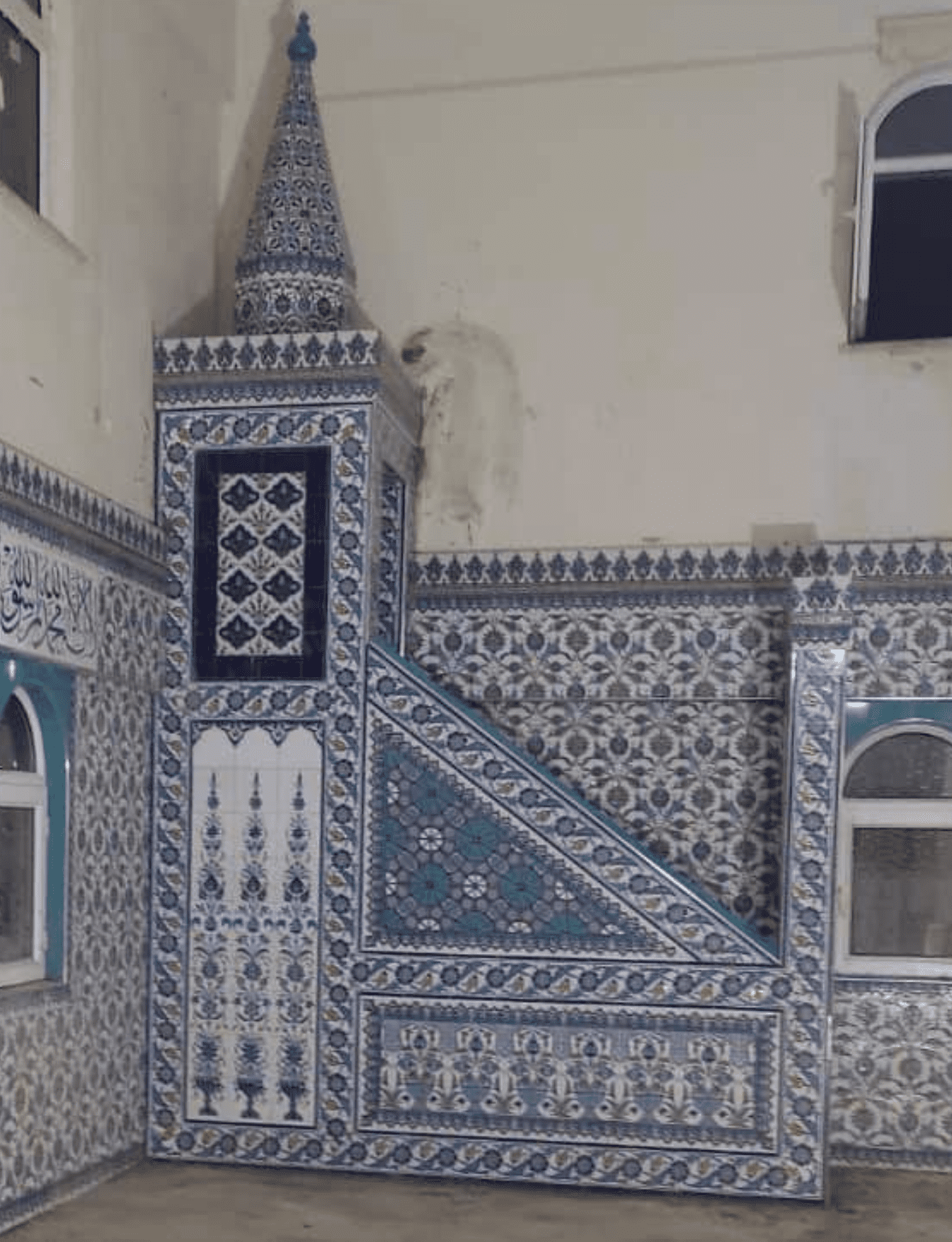 Cami Çini Minber - 31, Cami Minber Kütahya Çini Tasarım