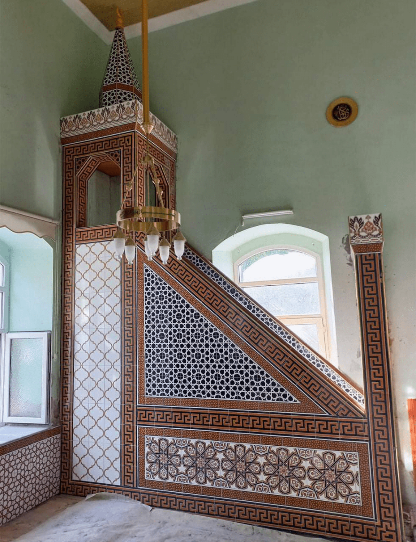 Cami Çini Minber - 32, Minber Çinileri Selçuklu Türkmen Yıldızı