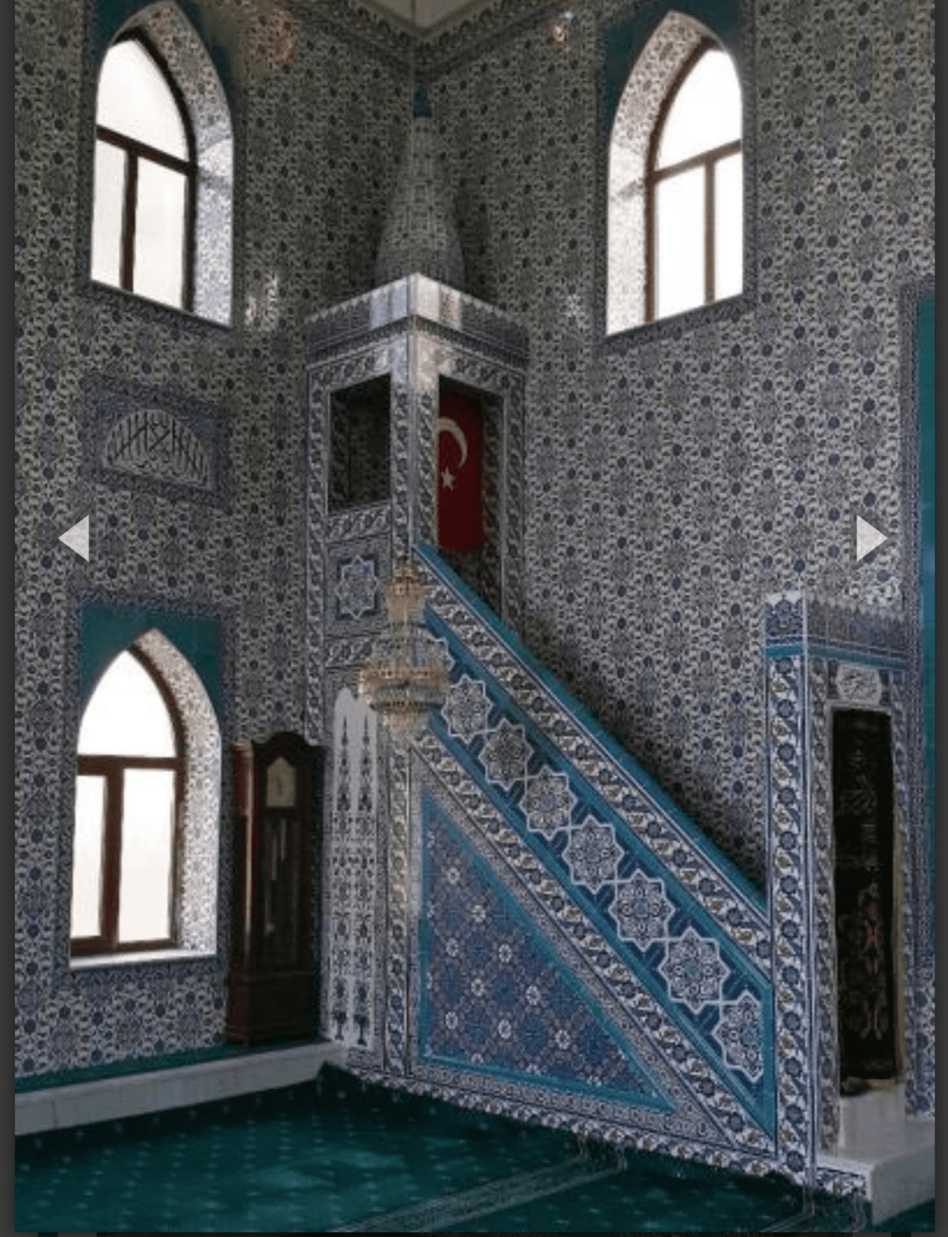 Cami Çini Minber - 37, Cami Minber Dekorasyon Çinileri