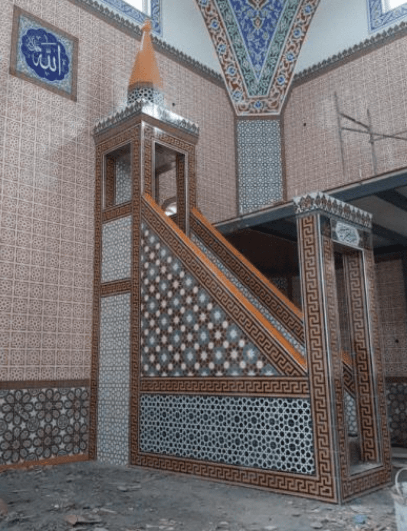 Cami Çini Minber - 41, Altın Çini Minber Fiyatları Modelleri