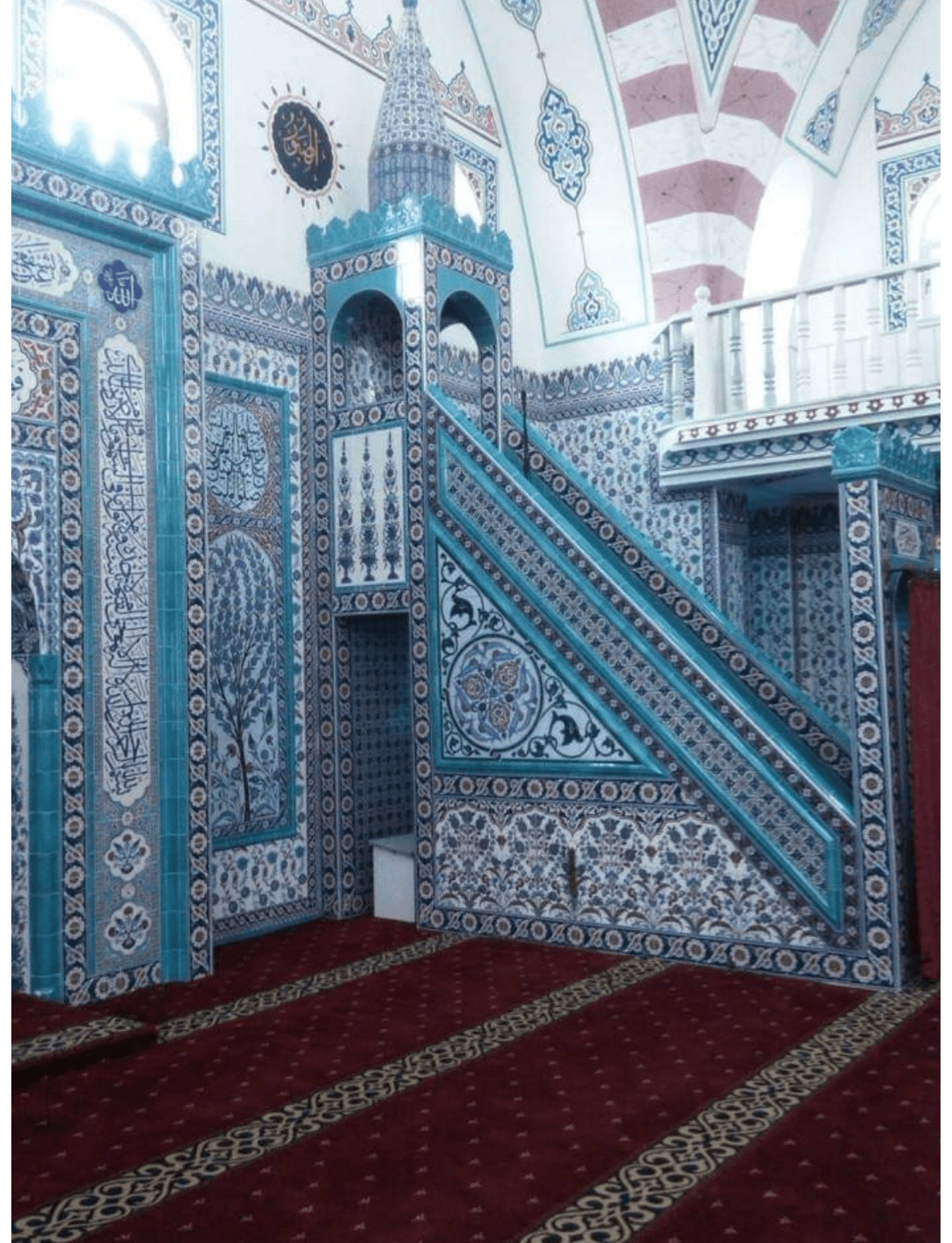 Cami Çini Minber - 42, Cami Minber Altın Çini Modeli