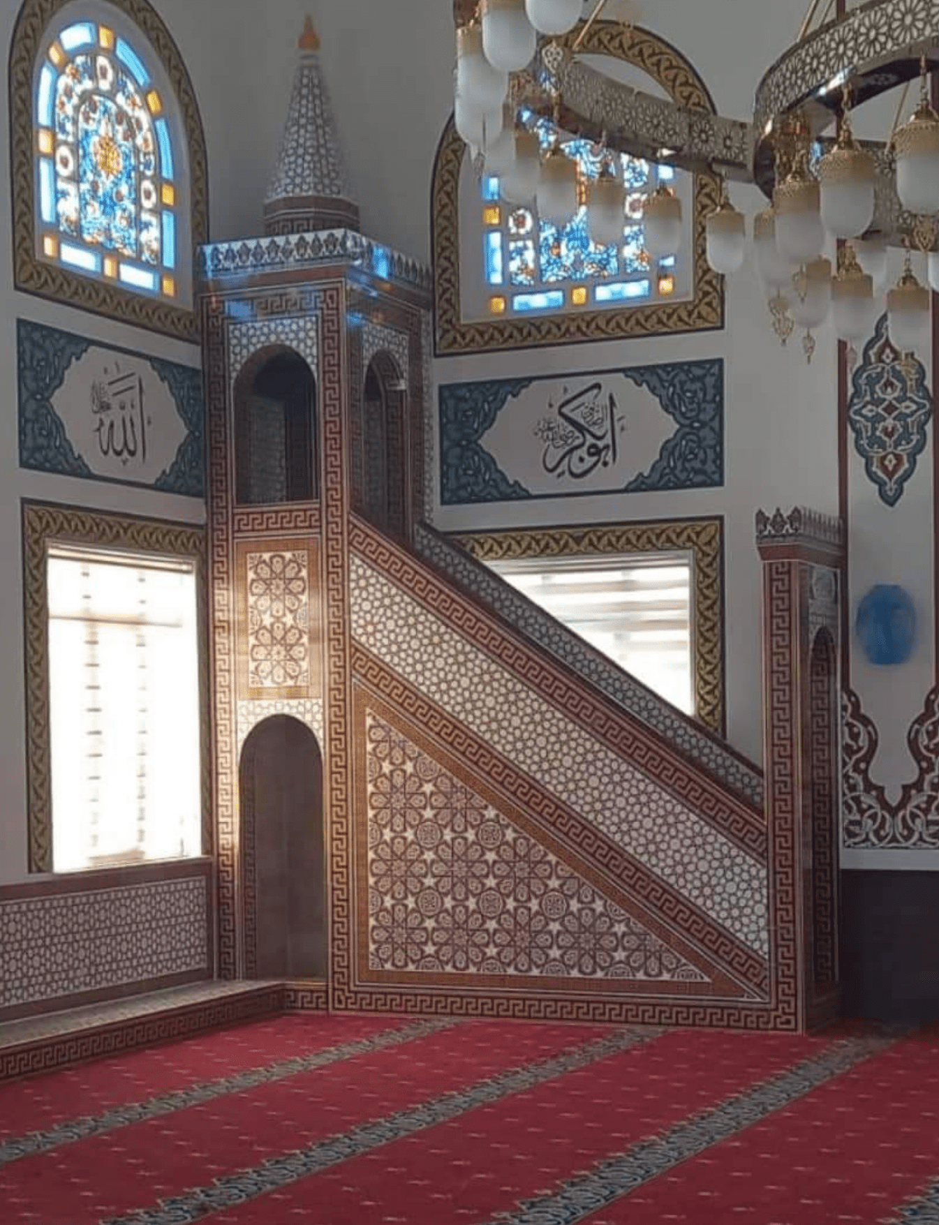 Cami Çini Minber - 43, Cami Ahşap Minber Selçuklu Çini Modeli