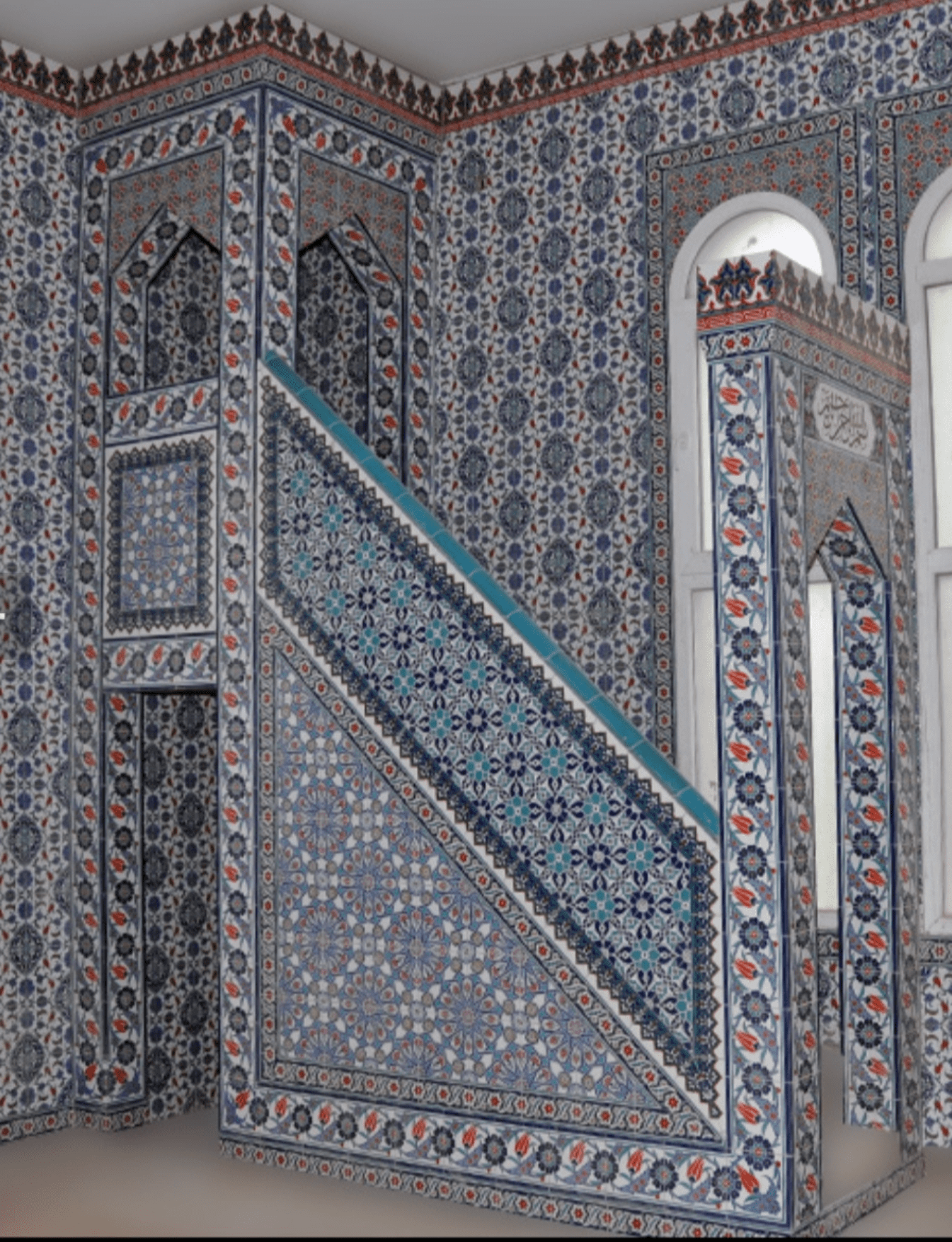 Cami Çini Minber - 52, Mescit Minberi Fiyatları Tekli Model