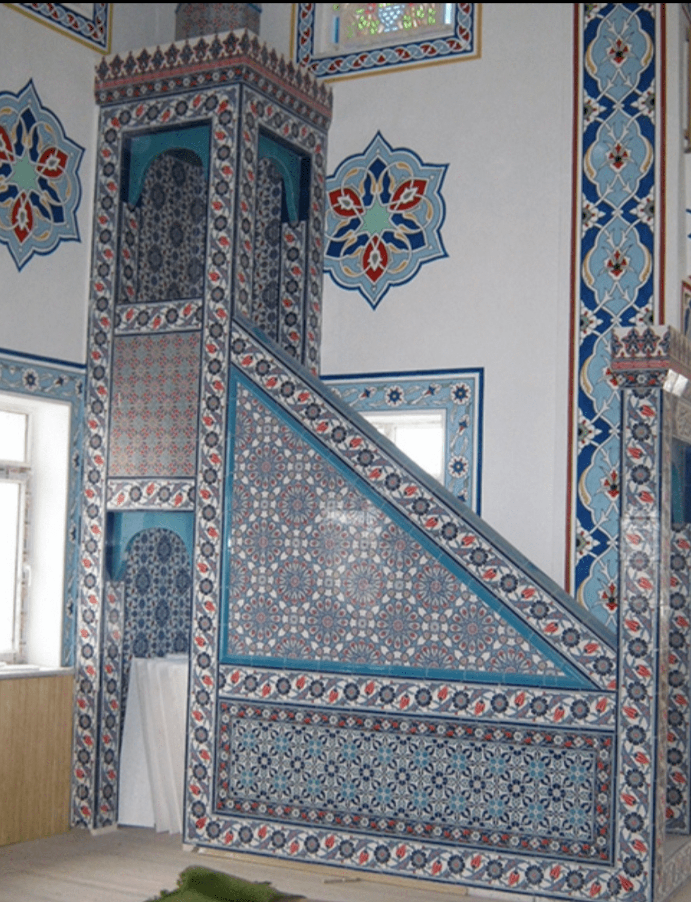 Cami Çini Minber - 53, Cami Minber Çini Dekorasyonu