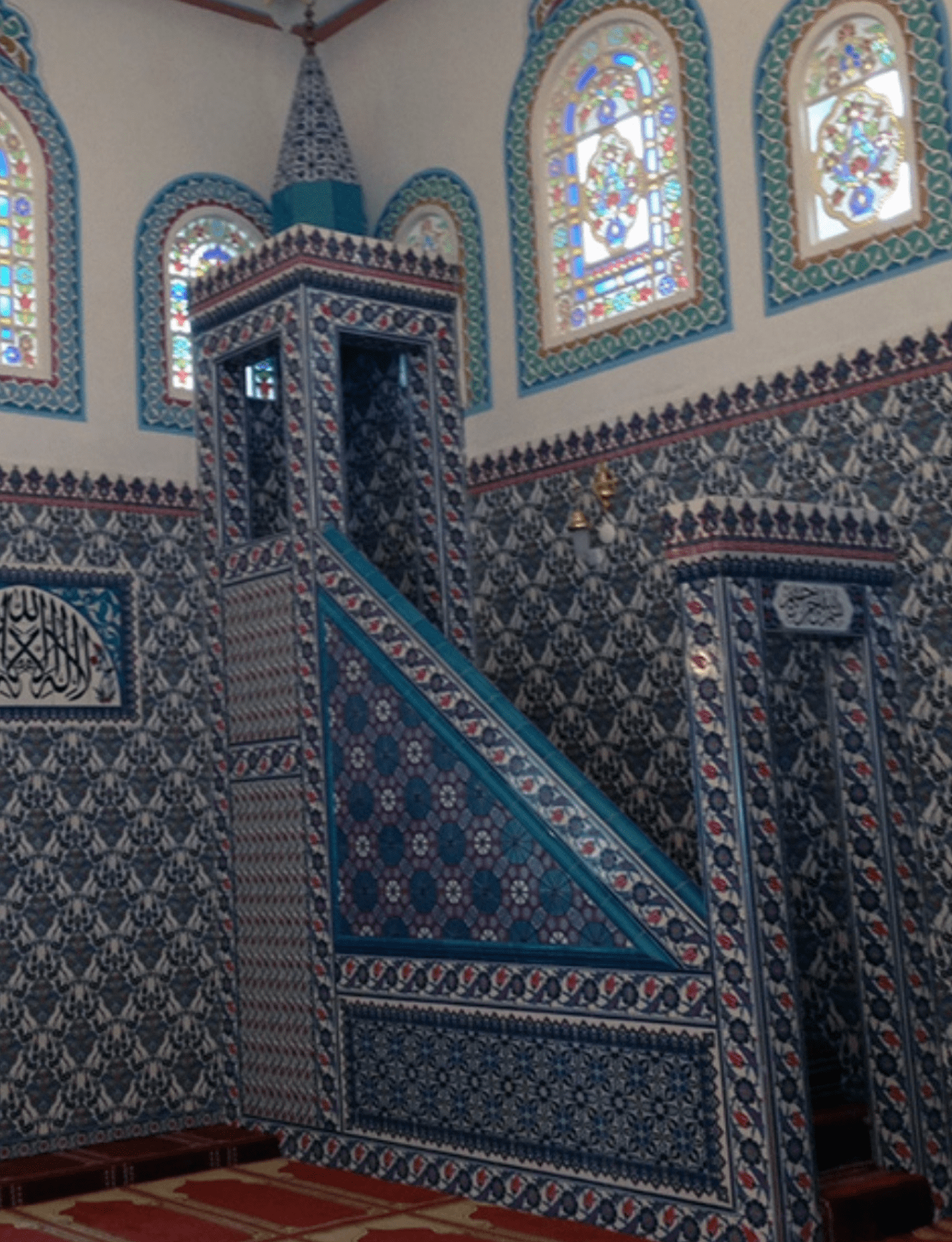 Cami Çini Minber - 54, Tek Taraflı Cami Minber Modeli