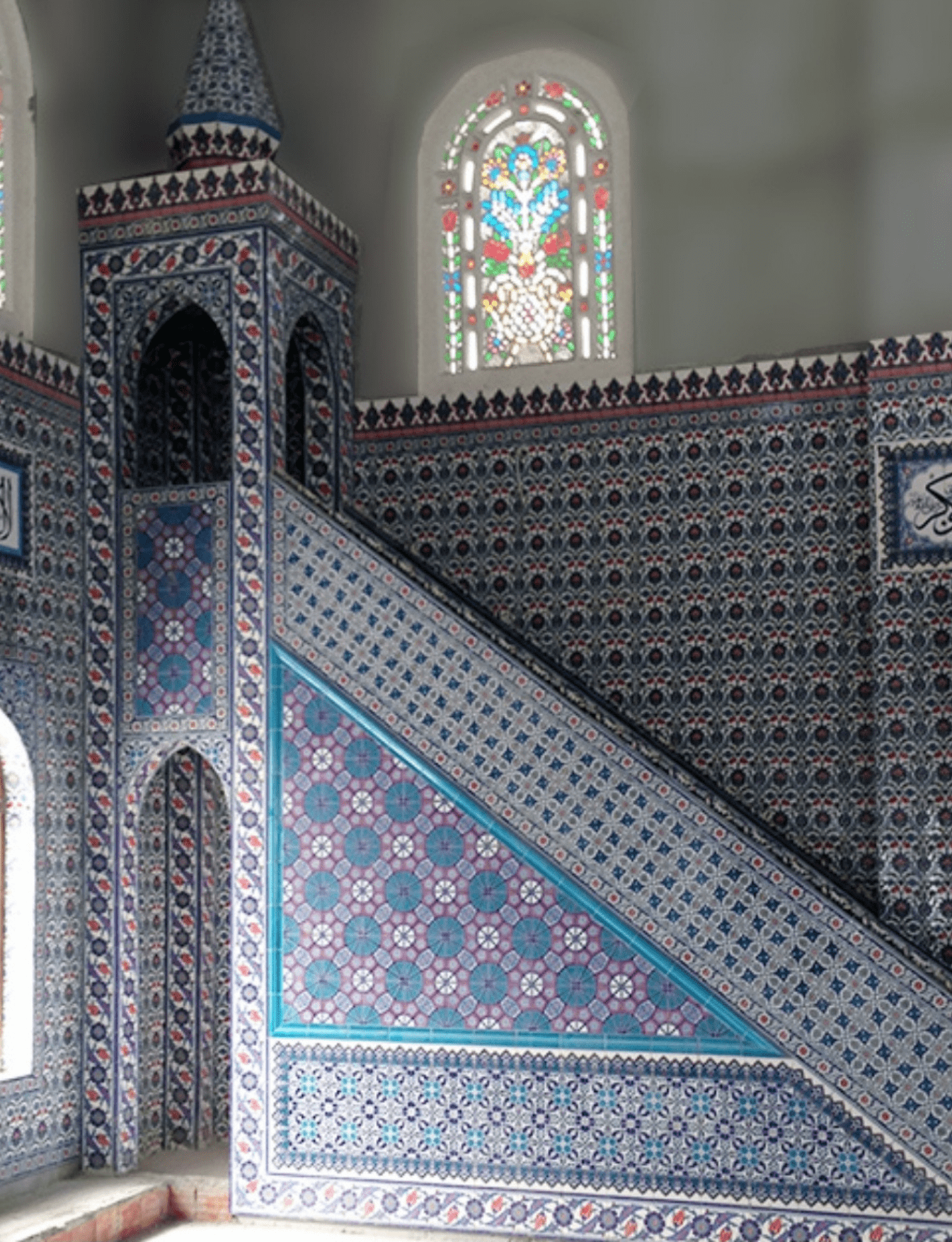 Cami Çini Minber - 56, Osmanlı Çinili Cami Minberi