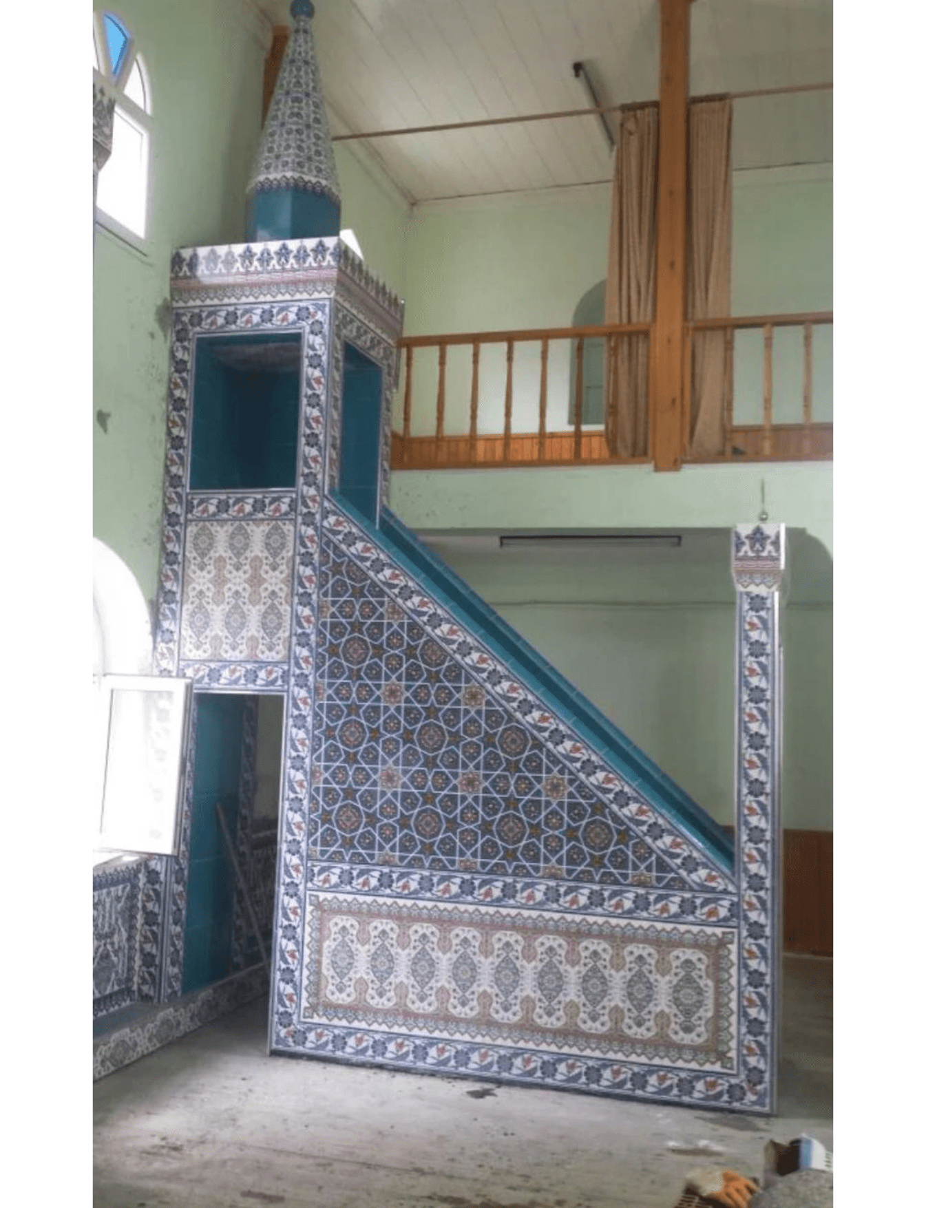 Cami Çini Minber - 60, Minber Çinileri Osmanlı Motif