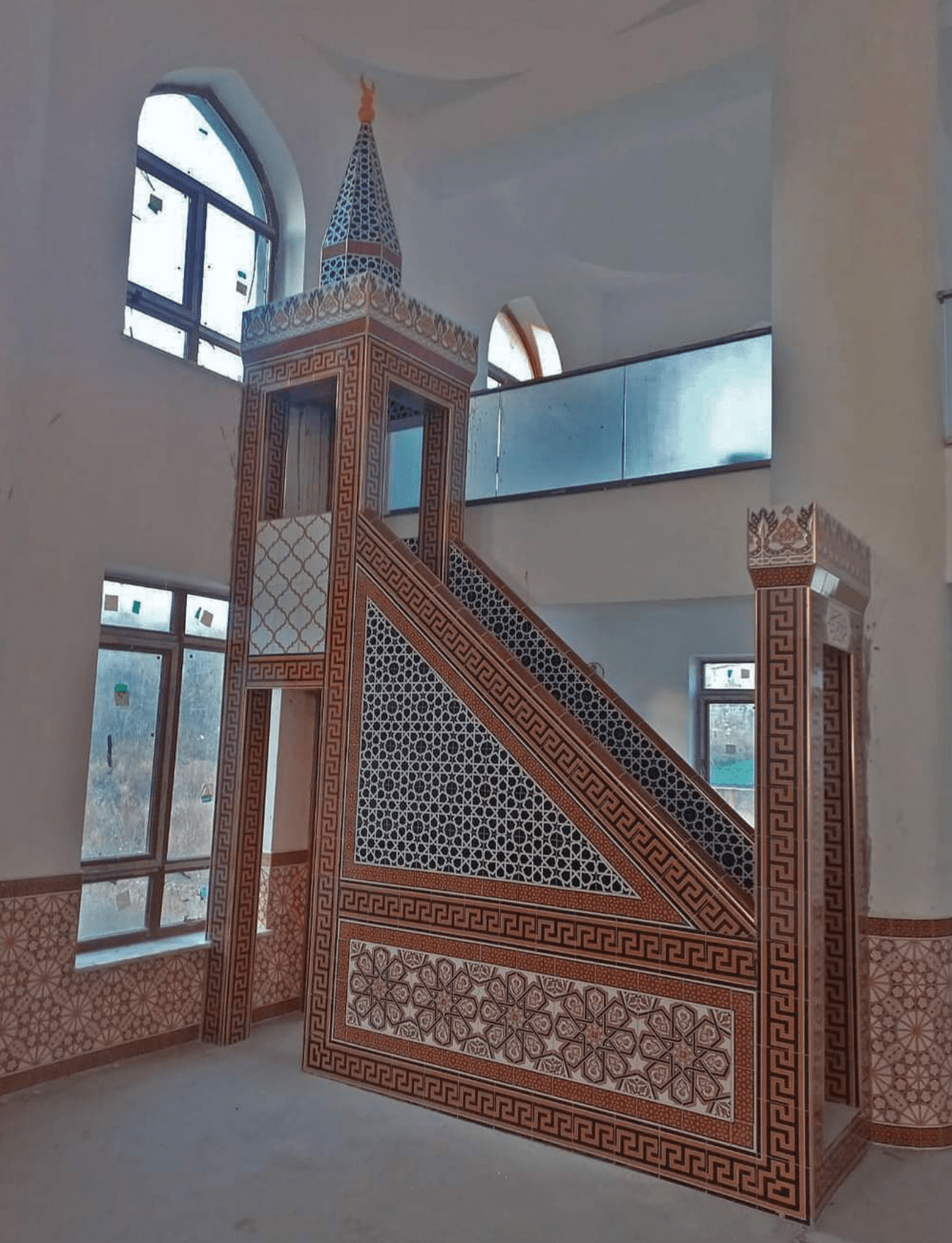 Cami Çini Minber - 09, Minber Çini Selçuklu Modeli